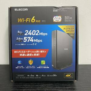 VV215 パソコン周辺機器 未使用 エレコム ELECOM 2402+524Mbps ブラック 無線LAN BARR Wi-Fiギガビットルーター WRC-X3000GS2