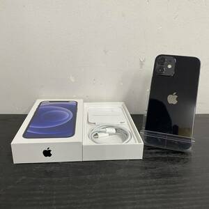 WW118 SIMフリー Apple iPhone12 mini 128GB Black ブラック A2398 MGDJ3J/A バッテリ83% BDCAR iPhone12 mini 128GB