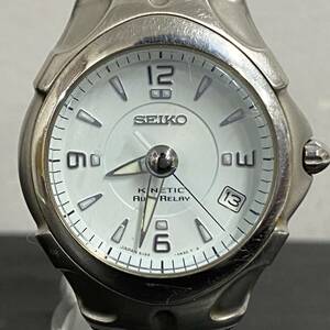 WW163 腕時計 セイコー SEIKO キネティック KINETIC AUTO RELAY 5J22-0A30 デイト 自動巻き オートマチック BARR キネティック