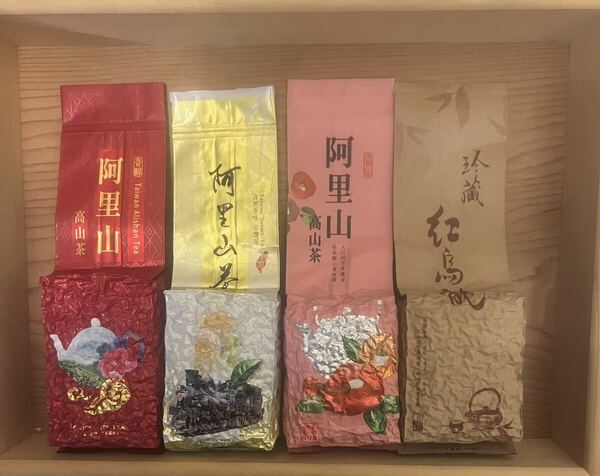 台湾茶 阿里山凍頂烏龍茶 四季春高山茶 金萱烏龍茶 梨山蜜香紅烏龍茶 