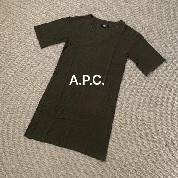 アーペーセー A.P.C. Vネック ワンピース レディース XS 