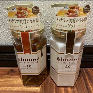 ＆ハニー　ディープモイストシャンプー440ml（１個）トリートメント445g（1個）