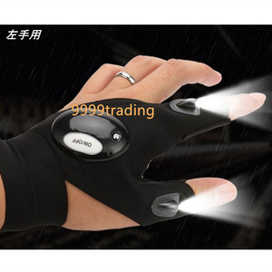 2LED рыбалка перчатка левый рука для LED с подсветкой перчатка темное место ночь рыбалка кемпинг touring рыбалка перчатки дешевый немедленная уплата 