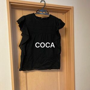 COCAフリル袖ブラウス