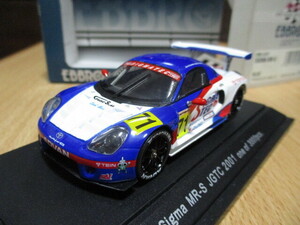 エブロ　 1/43　 「 シグマ　MR‐S　」　JGTC　2001y 　トヨタ・MR‐S　　ブルー　 ・送料 400円 （レターパック発送）