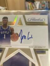 Zion Williamson ザイオン　ウィリアムソン　RC ジャージカード サイン入りルーキーカードジャージ Jersey _画像2