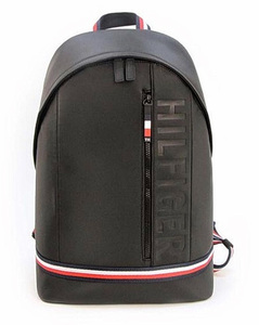  Tommy Hilfiger PU leather waterproof backpack rucksack navy unused 