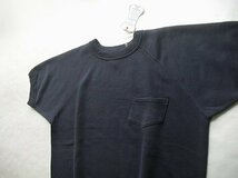 Lot.4085　S/S Raglan Sweat with Pocket（WAREHOUSE）ウエアハウス　無地　navy　茄子紺　ポケット付　半袖スウェット　＠在庫（L） 新品_画像7