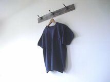 Lot.4085　S/S Raglan Sweat with Pocket（WAREHOUSE）ウエアハウス　無地　navy　茄子紺　ポケット付　半袖スウェット　＠在庫（L） 新品_画像4