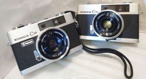 ★人気2台セット！美品★KONICA コニカ C35 flash matic 38mm F2.8★露出計動く★