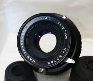 ★珍しく美品★MAMIYA-SEKOR P 127mm F4.7 マミヤプレス用 中判★シャッターOK★