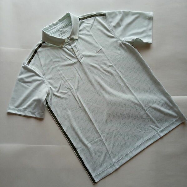 249　NIKE GOLF　DRI-FIT　ナイキゴルフ　ドライフィット　ボタンダウンシャツ　ポロシャツ　半袖　メンズ　サイズＭ