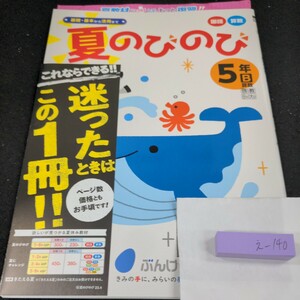 え-140 基礎・基本から活用まで 夏のびのび 5年 ぶんけい 問題集 プリント ドリル 小学生 国語 算数 テキスト テスト用紙 文章問題※11