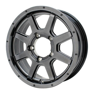 国産スタッドレス MID ROADMAX MUD RIDER 16x5.5 +22 5-139.7 メタリックグレー GY ICENAVI SUV 175/80R16 ジムニー JB23 JB64