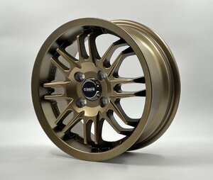 CLEAVE RACING 106K 14x6J +38 4H-100 ブロンズ 4本セット Kカー 軽自動車 軽トラ 軽バン コンパクトカー ディープリム