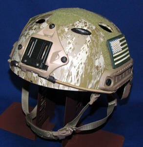 [* replica Survival game camouflage helmet / present condition exhibition ]