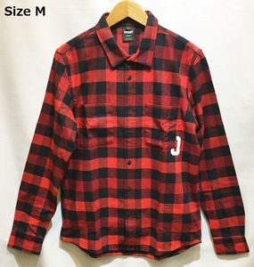 新品未使用 オークリー OAKLEY 401901-465 Icon Flanel Ls Shirt 長袖 ネルシャツ ブロックチェック Red 赤 Mサイズ (JPN:Lサイズ)