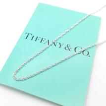 【送料無料】 未使用 Tiffany&Co. ティファニー シルバー チェーン ネックレス SV925 AG925 レディース RP57_画像1