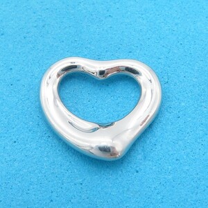 [ free shipping ] unused Tiffany&Co. Tiffany platinum Open Heart necklace top PT950 HI76