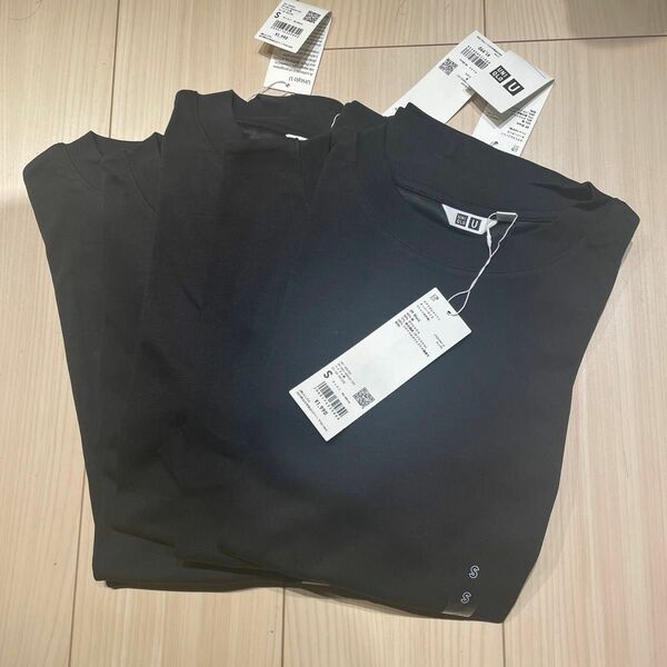 【新品未使用】ユニクロ　エアリズムコットンオーバーサイズTシャツ(5分袖) Sサイズ　5点セット