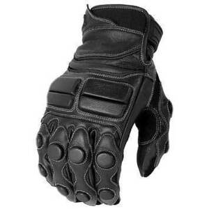 * postage 198 jpy * cow leather bike glove * protect * Short M certainly . leather quality 