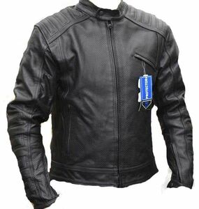 * ultra sib* spring summer punching mesh complete ..UK single rider's jacket soft Buffalo size selection possibility ②