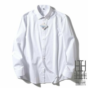 42/2XL ホワイト シャツ メンズ メンズシャツ メンズ 長袖シャツ シャツ ワイシャツ 白シャツ 形態安定