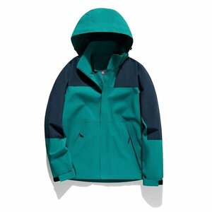 6XL グリーン マウンテンパーカー メンズ レディース 登山服 防風 フード脱着可 50代 40代 迷彩 大きいサイズ マウンテンライトジャケット