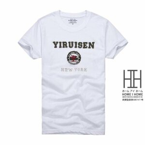 XXL 68056 tシャツ メンズ カットソー メンズ アメカジ 半袖 ロゴt 刺繍入り プリント 100%コットン おしゃれ 丸首