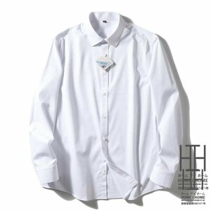 41/XL ホワイト シャツ メンズ メンズシャツ メンズ 長袖シャツ シャツ ワイシャツ 白シャツ 形態安定