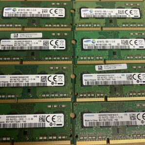 エ99 SAMSUNG ノートPCメモリ 4GB 1Rx8 PC3L-12800S 24枚の画像3