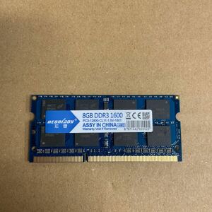 オ21 HEORIDOY 宏想　ノートPCメモリ 8GB DDR3-1600 1枚