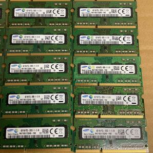 オ40 SAMSUNG ノートPCメモリ 4GB 1Rx8 PC3L-12800S 43枚の画像7
