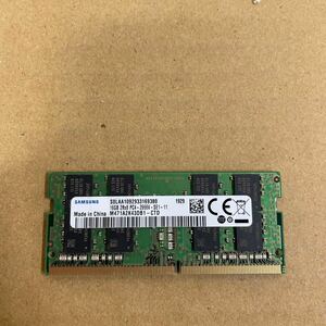 ク8 SAMSUNG ノートPCメモリ 16GB 2Rx8 PC4-2666V 動作確認品　