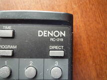 ◇DENON デノン CDプレーヤー用 リモコン RC-219　デンオンDCD-73DCD-1420, DCD-1510, DCD-1630 DCD-830/850/910/970/1290 /1600/7.5E/7.5L_画像3