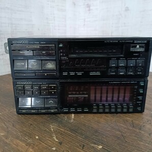 C17 KENWOOD KXC-7508 KTC-7408 セット カセットデッキ グラフィックイコライザー 当時物 ケンウッド ジャンクの画像2