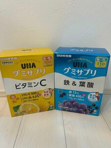 UHA 味覚糖 グミサプリ 鉄&葉酸 と ビタミンC 2セット