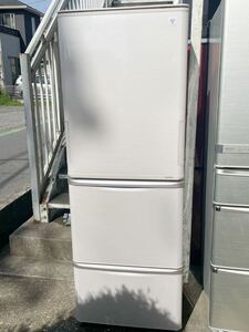 SHARP /3ドア 冷凍冷蔵庫 両開き　どっちもドア 350L SJ-PW35A ホワイト系 プラズマクラスター2015年製　中古現状品