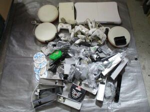  Junk Wii WiiU etc. controller peripherals etc. large amount set GG04