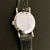 5SB039 OMEGA オメガ ジュネーブ オーバル シルバー文字盤 手巻き ブランド 腕時計中古現状品動作未確認*ベルト劣化有り電池切れ_画像5
