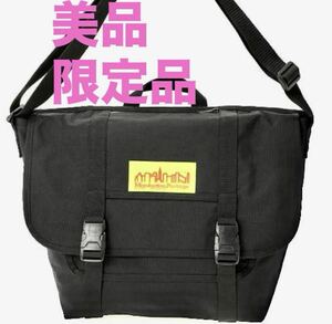 美品 Manhattan Portage 限定復刻 メッセンジャーバッグ 反射イエローラベル マンハッタンポーテージ ショルダーバッグ 