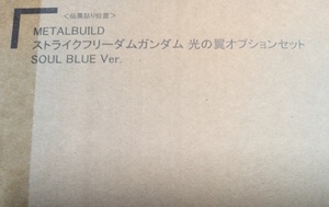  metal build Strike freedom Gundam light. wing option set SOUL BLUE Ver.