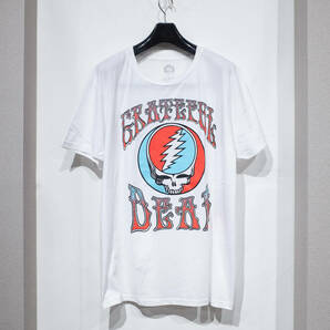 【未使用】XL / GRATEFUL DEAD グレイトフルデッド バンドTシャツ 半袖 クルーネック 白TEE ホワイト ロックT 公式 復刻 正規品 ROCK TEE