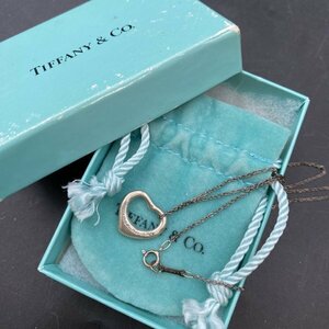 G0510Z16 Tiffany&co. ティファニー ペンダント ネックレス オープンハート スターリングシルバー シルバー925　エルサペレッティ