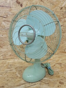 Y подлинная вещь MITSUBISHI A.C ELECTRIC FAN Mitsubishi вентилятор античный зеленый Showa Retro 