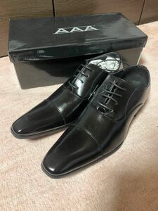 ◆新品 AAA+ サンエープラス ビジネスシューズ 26.5 43 ブラック 黒