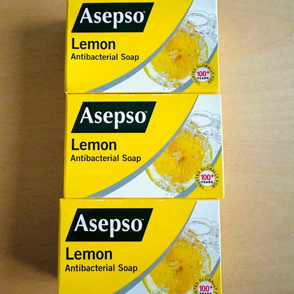 3個セット　アセプソ 抗菌消毒石鹸レモン ASEPSO