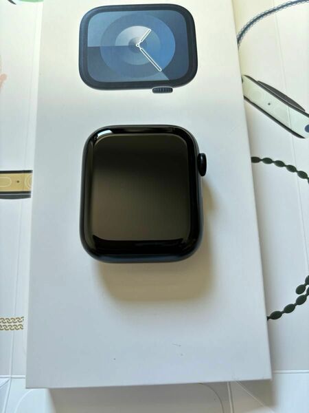 Apple Watch Series9(GPSモデル)45mmミッドナイトアルミニウムケースとブラックブルーNikeスポーツループ