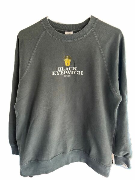 BlackEyePatch ROYAL CROWN LOGO CREW SWEAT スウェット　ダークグリーン M