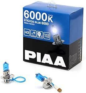 PIAA ヘッドランプ/フォグランプ用 ハロゲンバルブ H3 6000K ストラスブルー 車検対応 2個入 12V 55W(100
